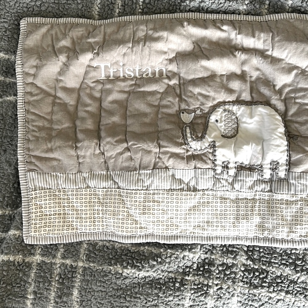 NWT Pottery barn kids elephant pillow sham